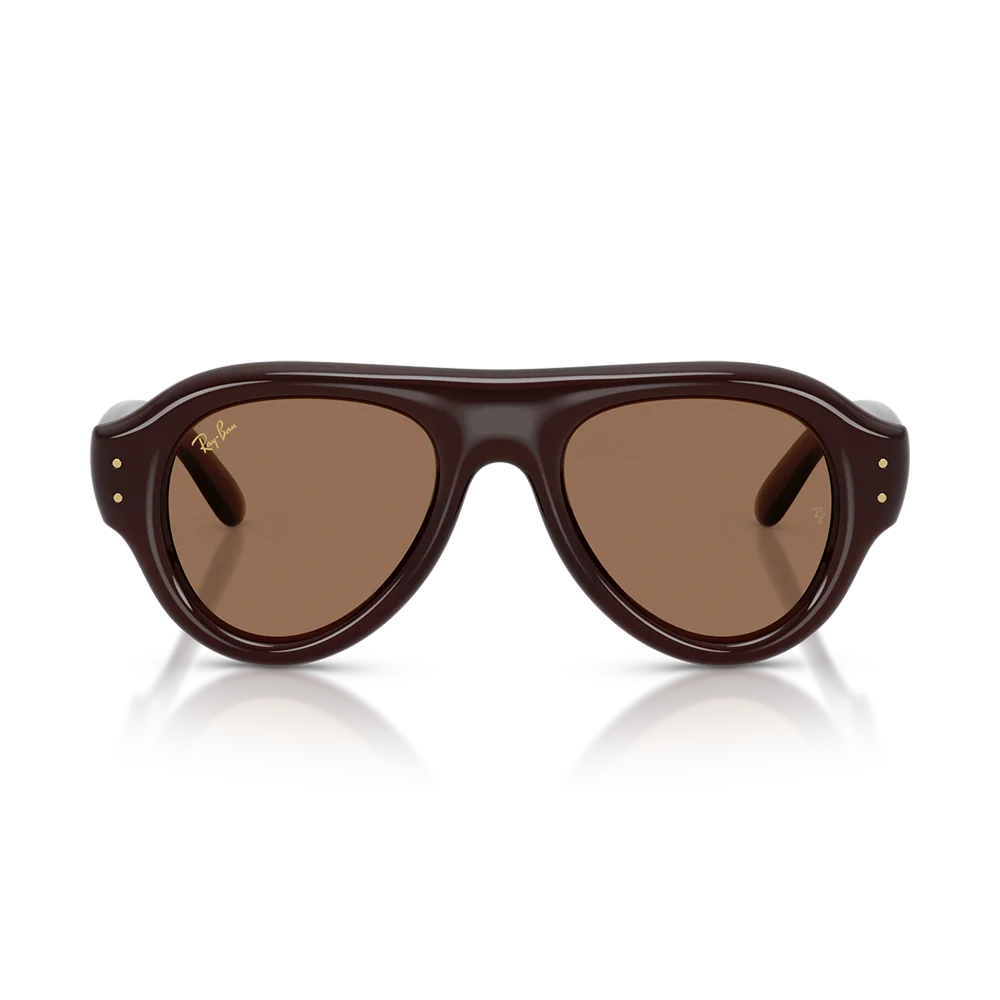 A$AP Rocky x Ray-Ban Aviator Puffer 'Polished Transparent Dark Brown Dark Brown'