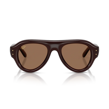 A$AP Rocky x Ray-Ban Aviator Puffer 'Polished Transparent Dark Brown Dark Brown'
