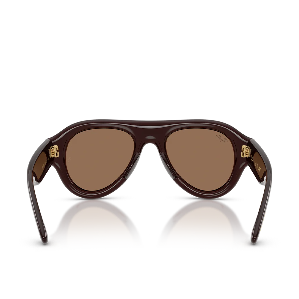 A$AP Rocky x Ray-Ban Aviator Puffer 'Polished Transparent Dark Brown Dark Brown'