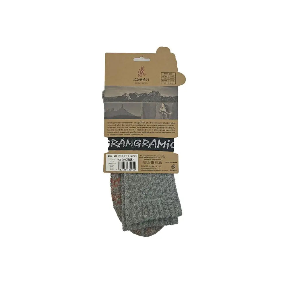 Wool Mix Full Pile Crew Socks