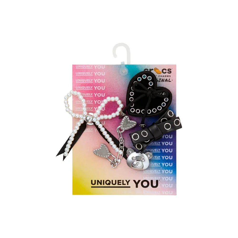 Indie Luxe Silver 5 Pack Jibbitz