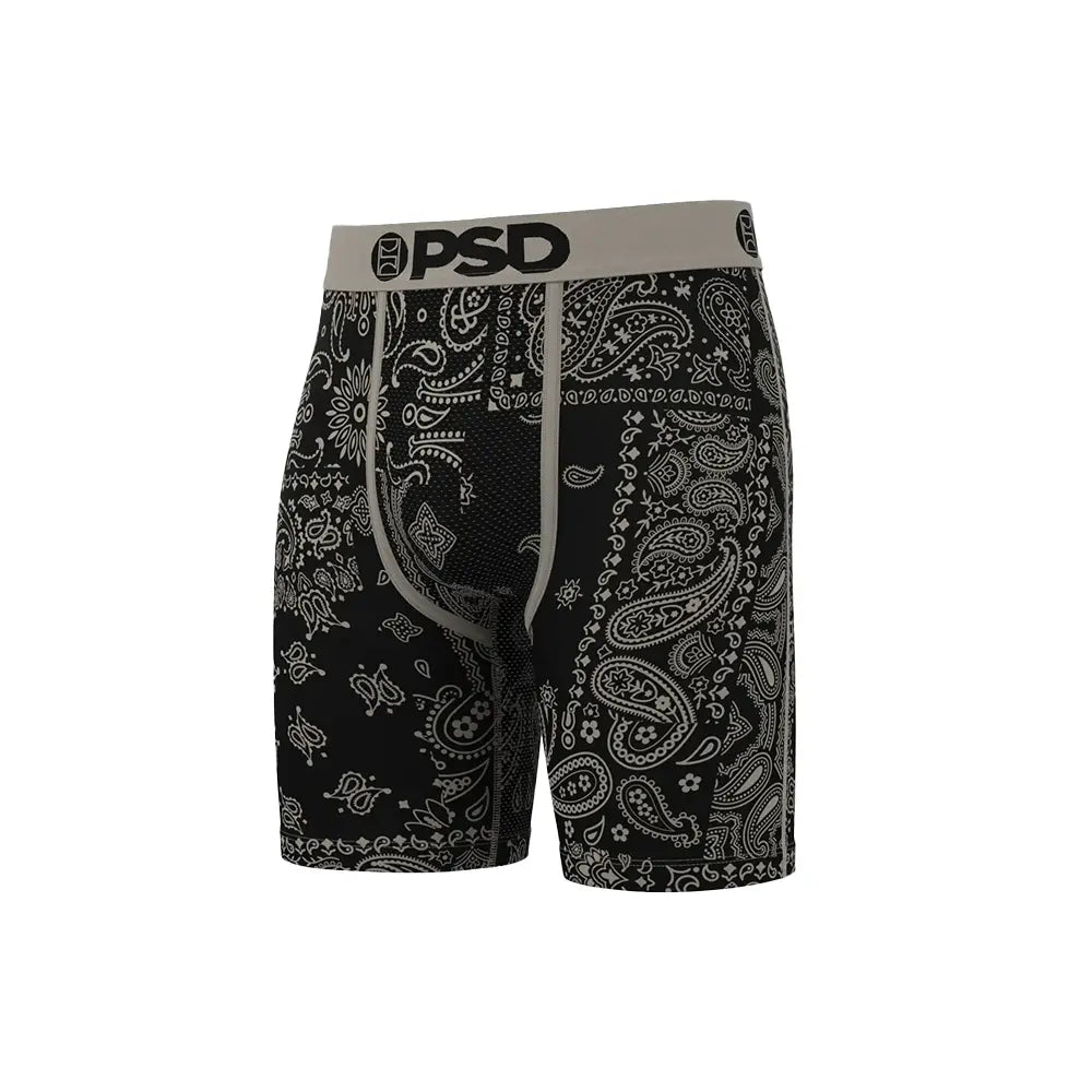 Khaki Paisley Boxer Briefs