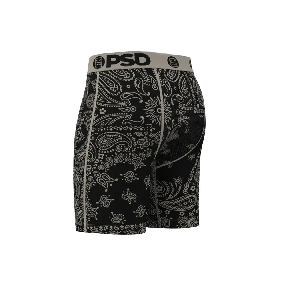 Khaki Paisley Boxer Briefs