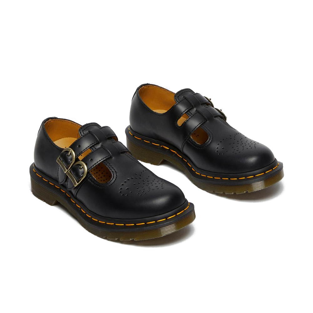 W 8065 Smooth Leather Mary Jane Shoes 'Black'