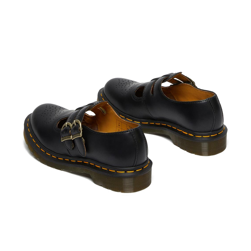 W 8065 Smooth Leather Mary Jane Shoes 'Black'