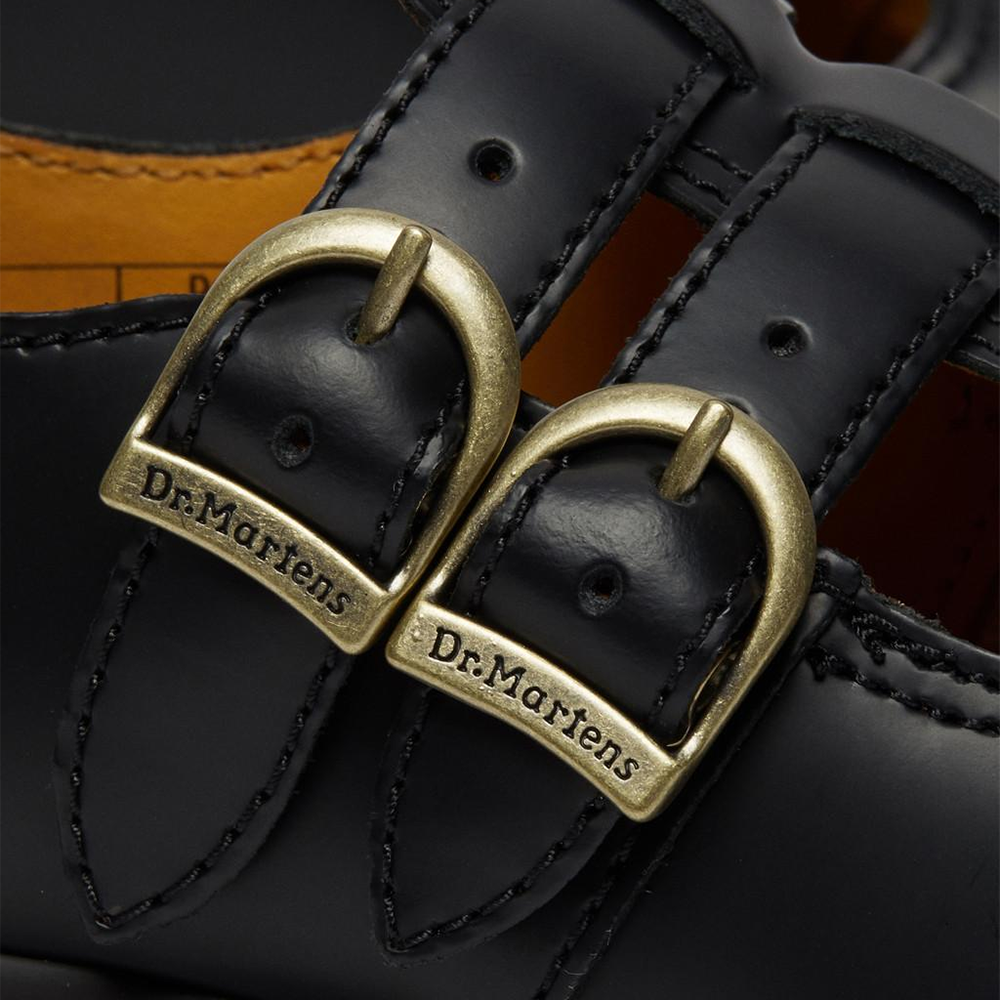 W 8065 Smooth Leather Mary Jane Shoes 'Black'