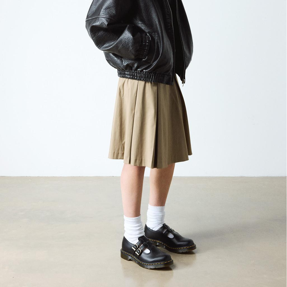 W 8065 Smooth Leather Mary Jane Shoes 'Black'