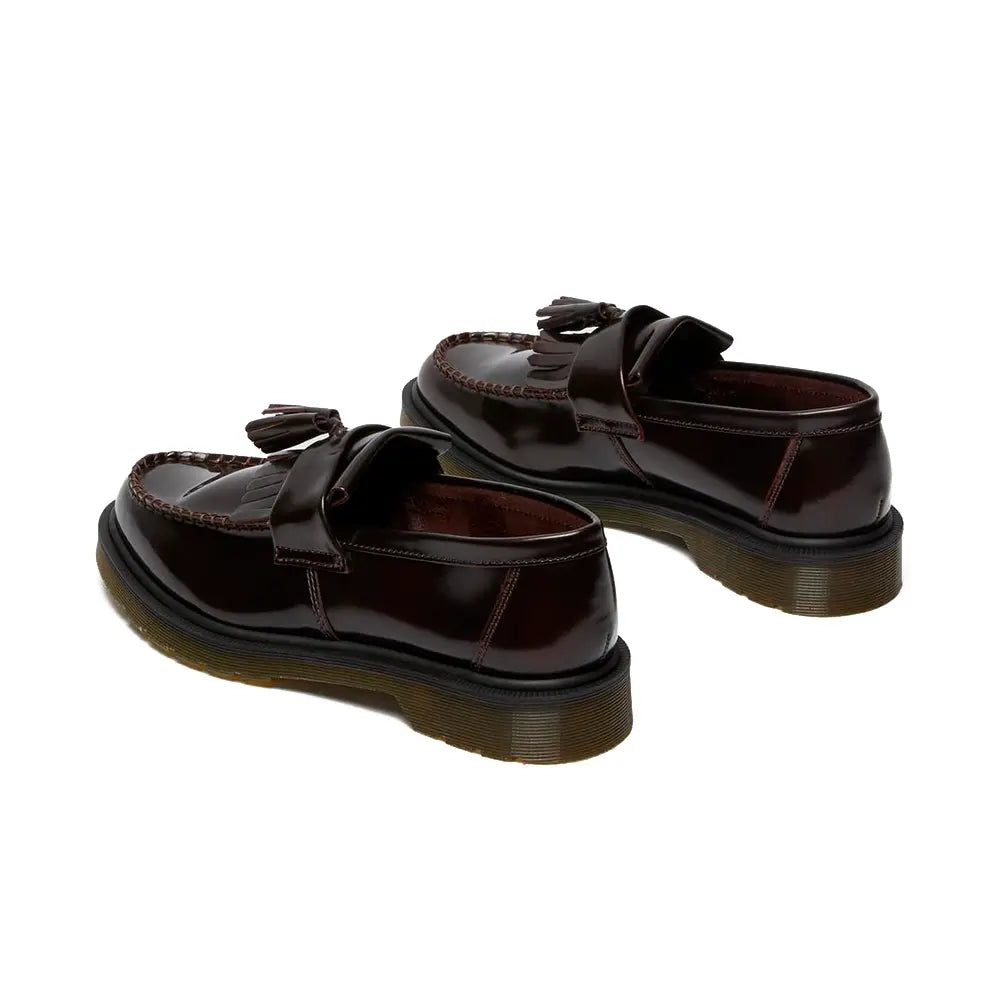 Adrian Arcadia Leather Tassel Loafers 'Cherry Red Arcadia'