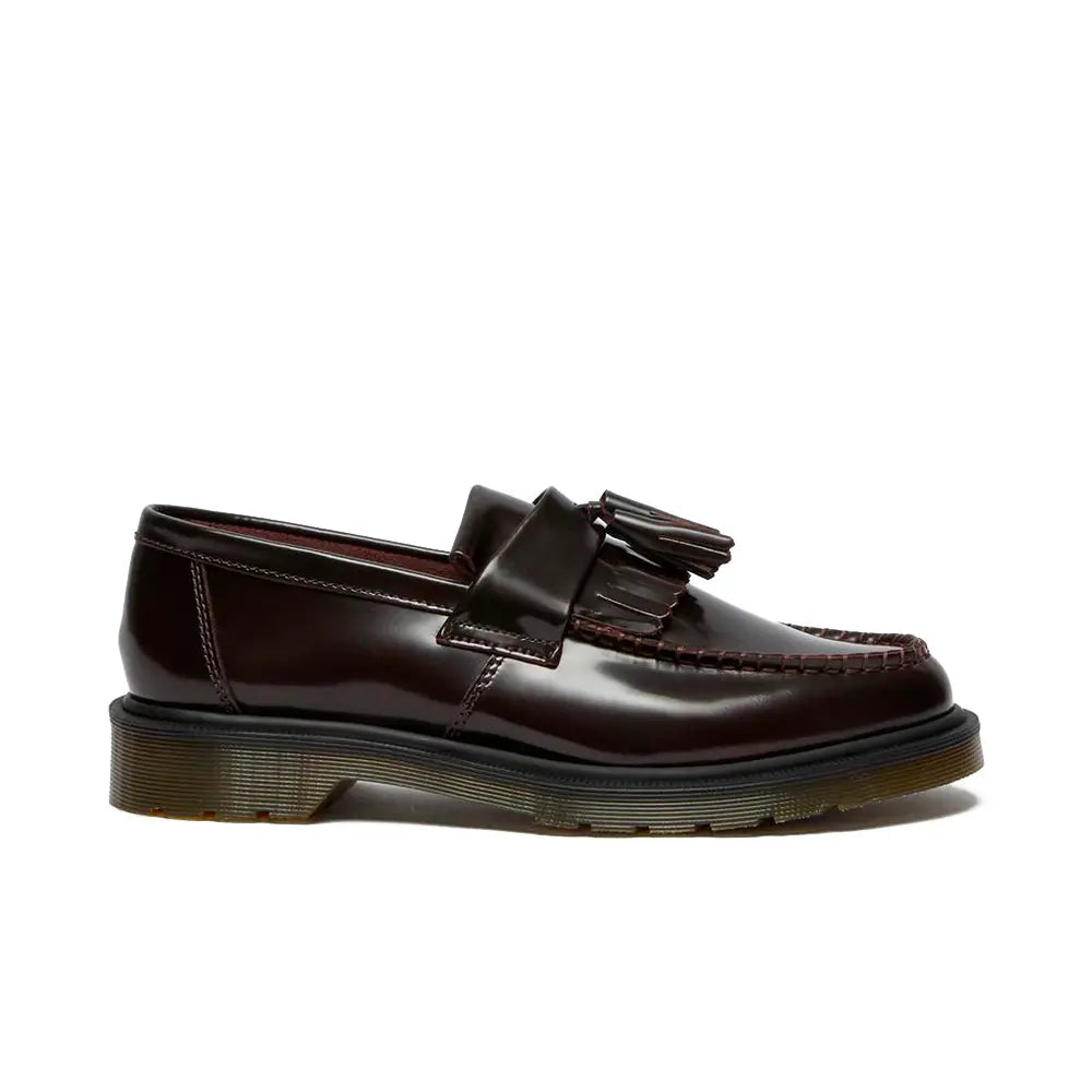 Adrian Arcadia Leather Tassel Loafers 'Cherry Red Arcadia'