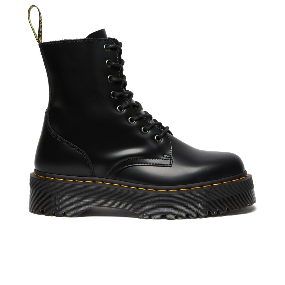 Jadon Boot Smooth Leather Platforms 'Black'