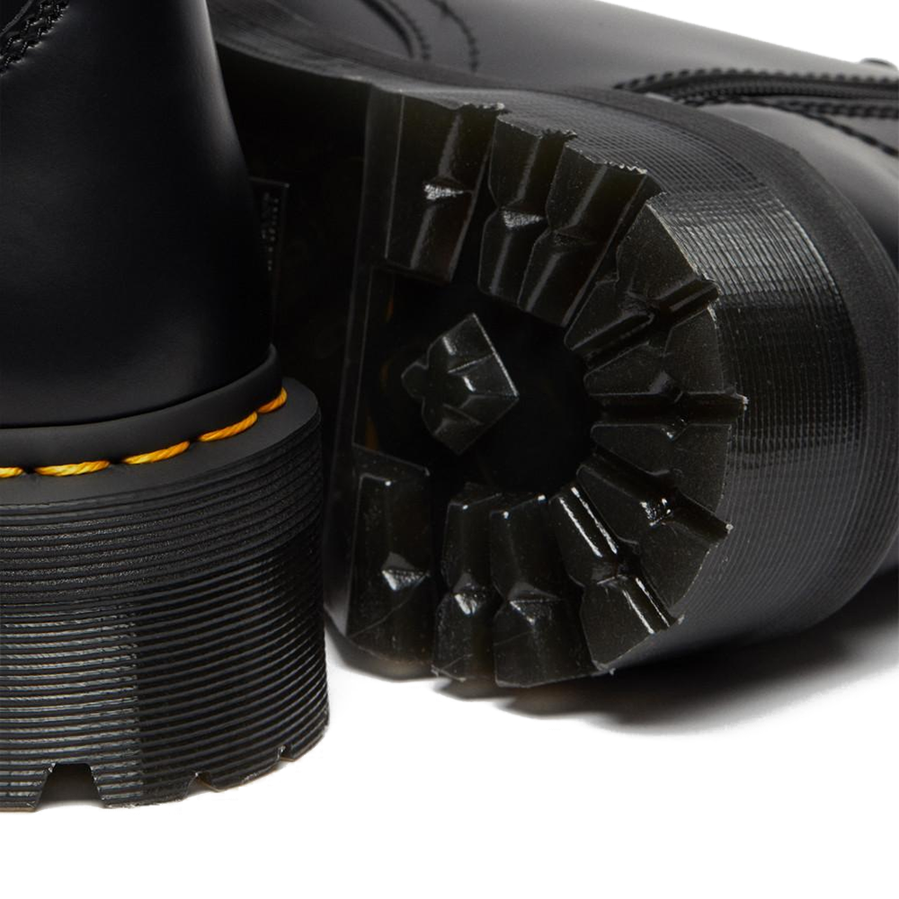 Jadon Boot Smooth Leather Platforms 'Black'
