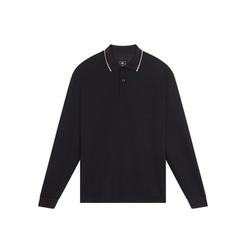 Courtside Long-T Polo 'Black'