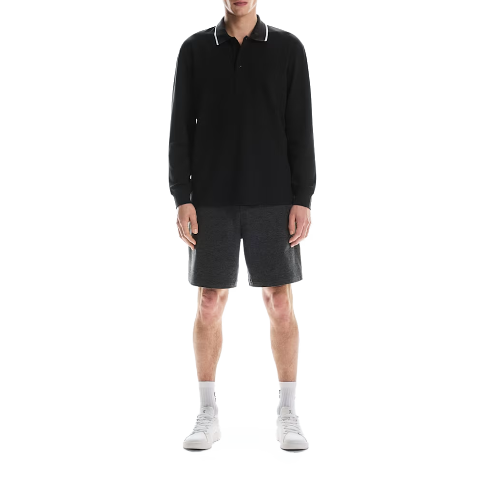 Courtside Long-T Polo 'Black'