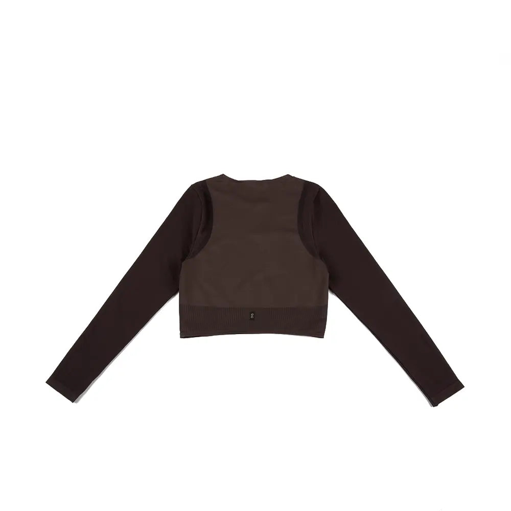 Studio Knit Long-T Crop 'Pebble Black'
