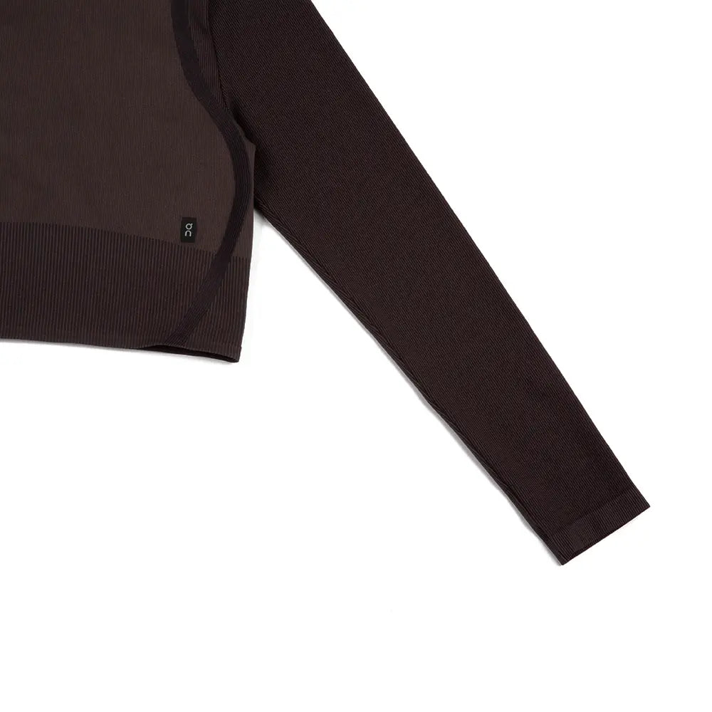 Studio Knit Long-T Crop 'Pebble Black'