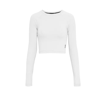 W ON Studio Long Tee Crop 'White'