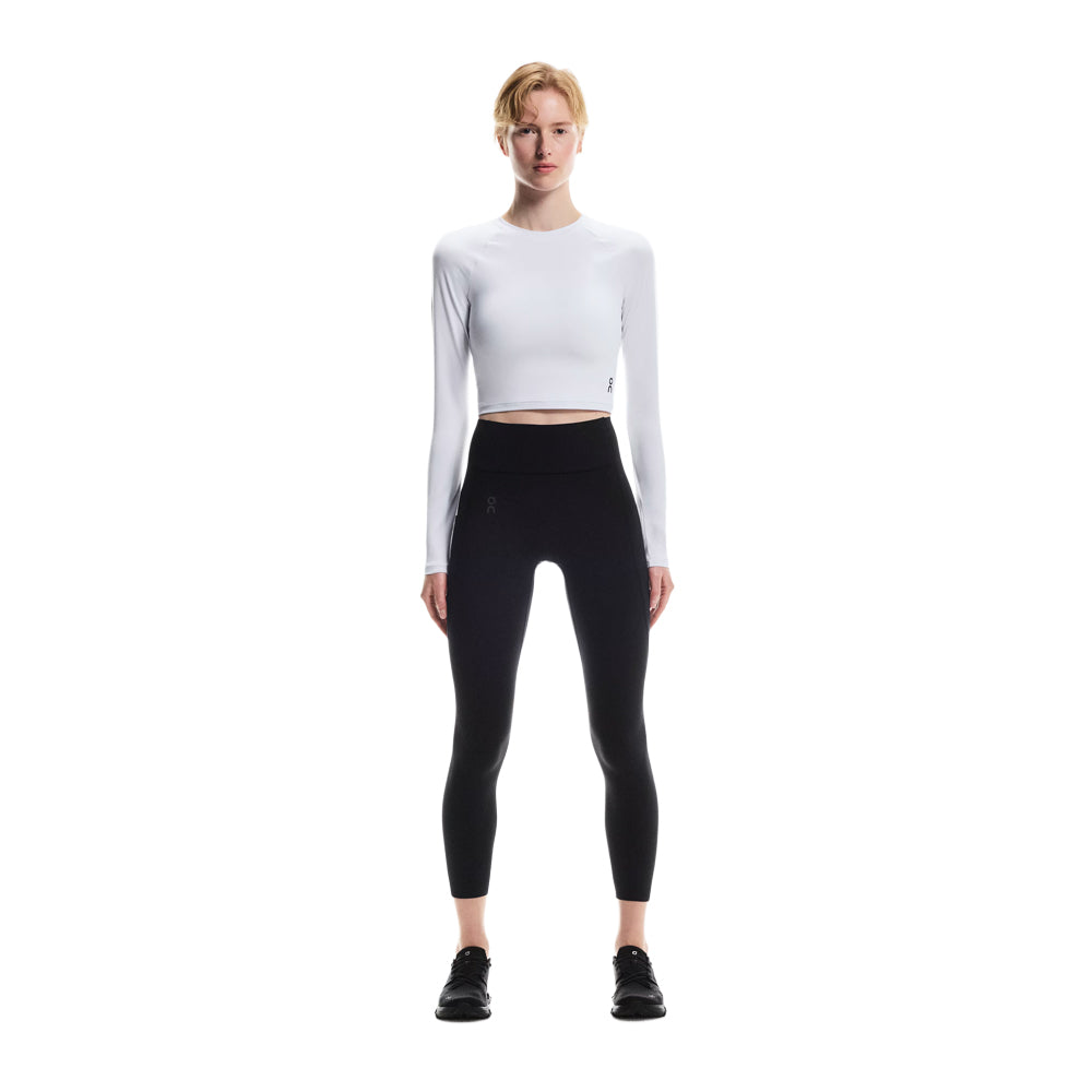 W ON Studio Long Tee Crop 'White'