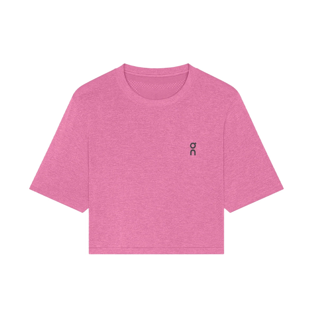 W Train Flex-T Crop 'Bubblegum Heather'