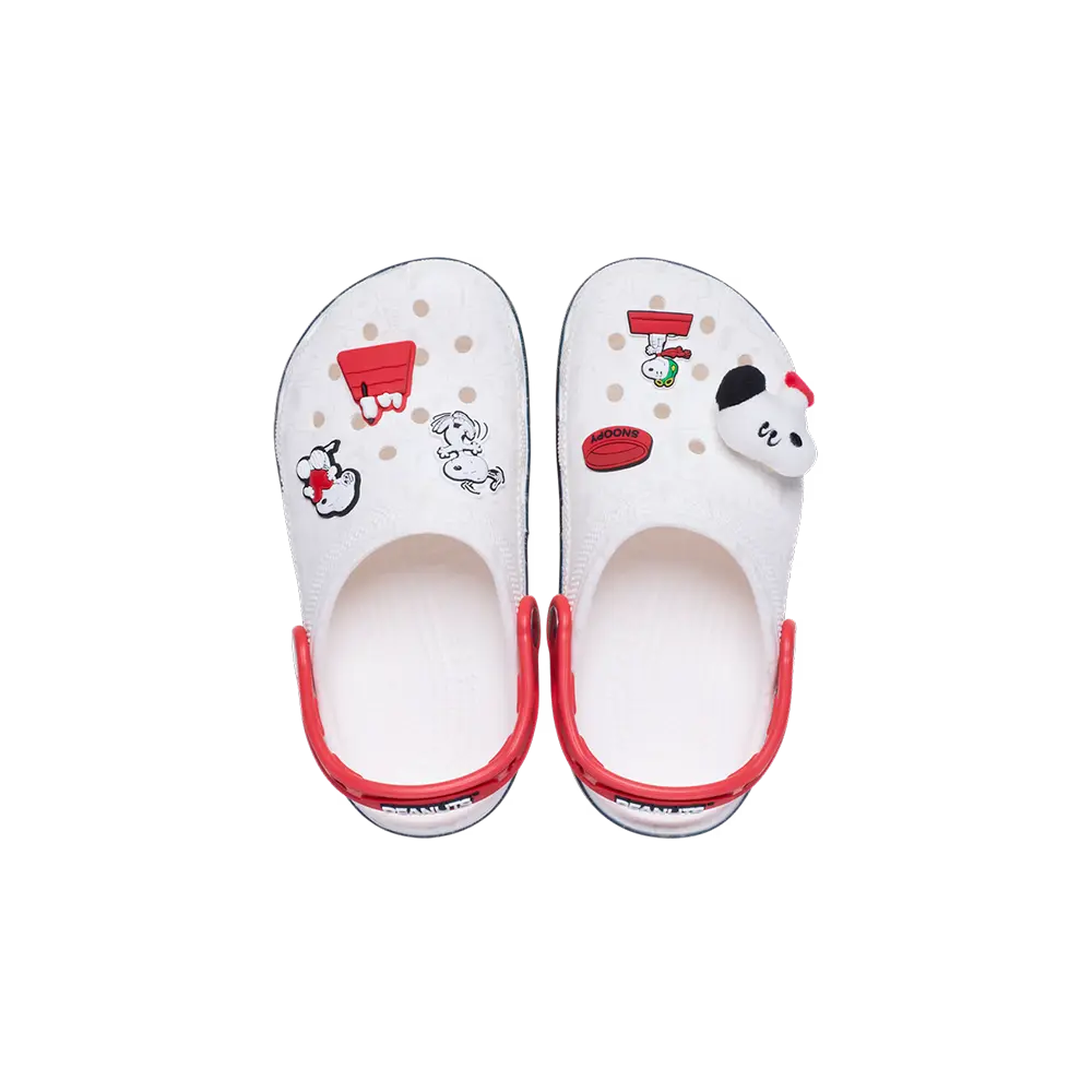 Toddler Peanuts Classic Clog 'White Red'