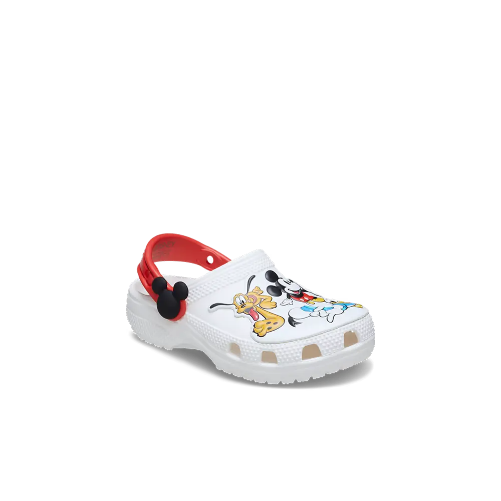 Toddler Mickey and Friends Classic Clog 'White Red'