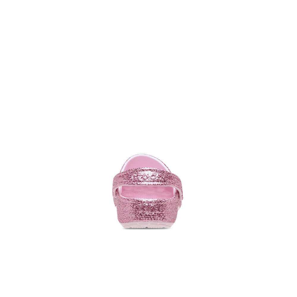 Kids Classic Chunky Glitter Clog 'Pink Milk'