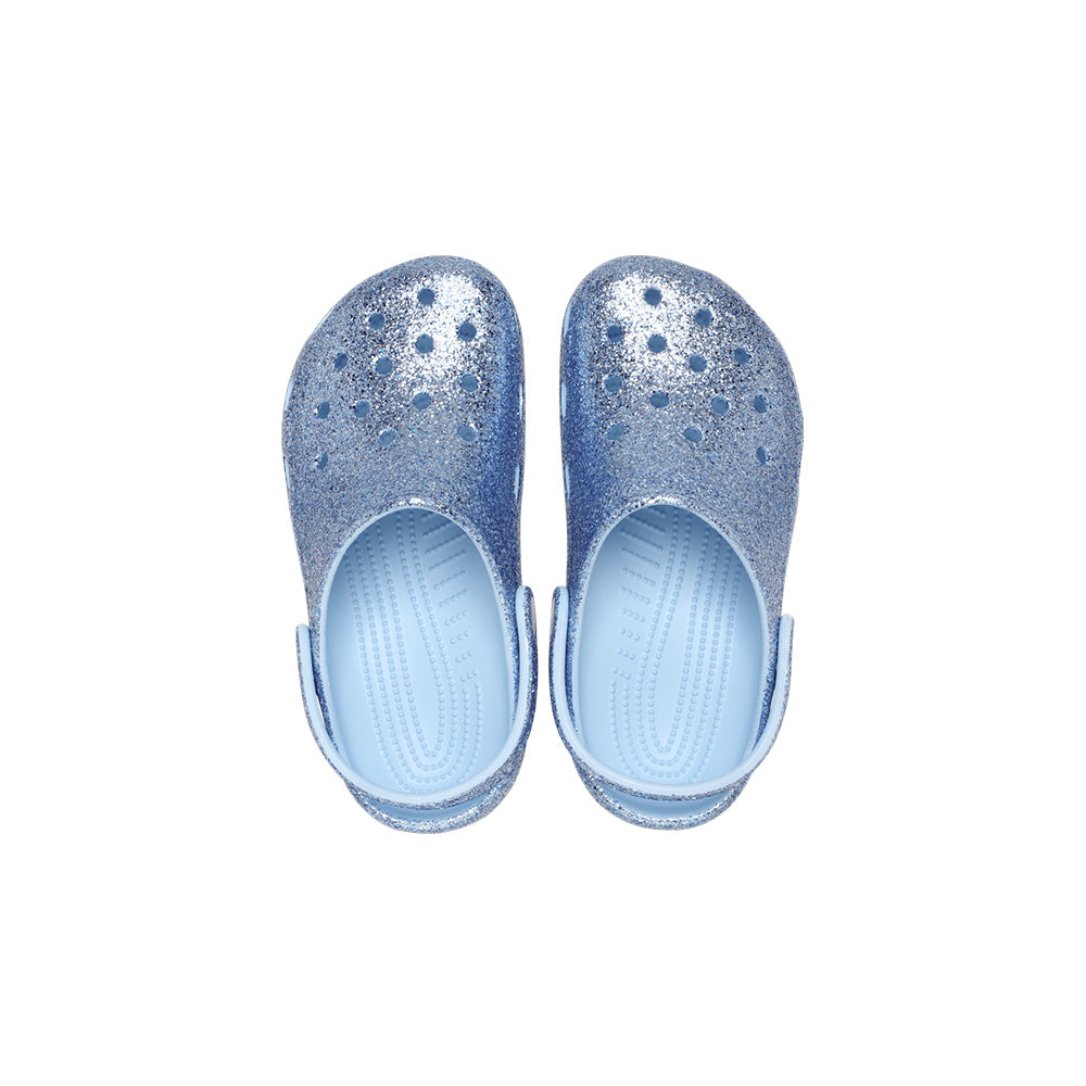 Classic Chunky Glitter Clog TD 'Blue Frost'