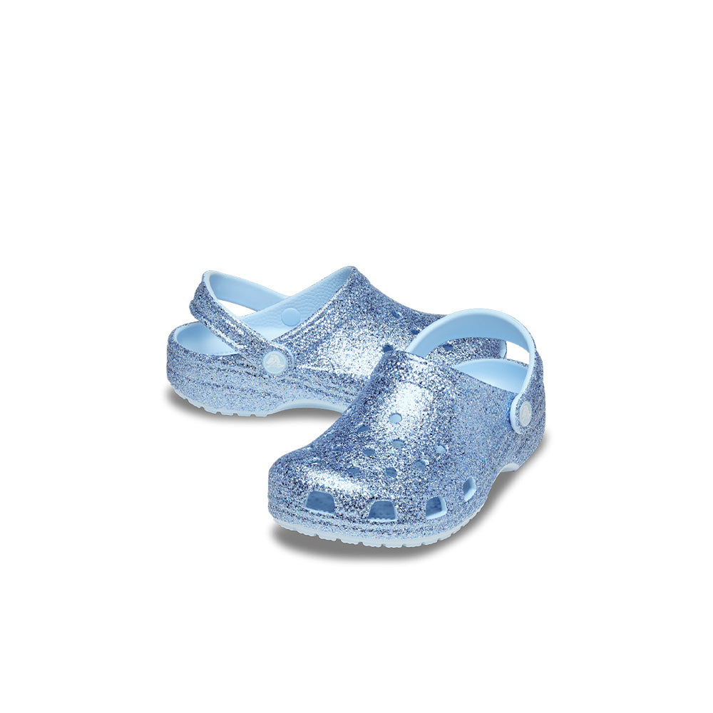 Classic Chunky Glitter Clog TD 'Blue Frost'