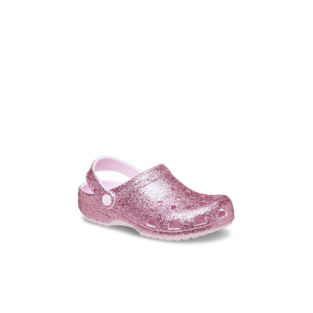 Classic Chunky Glitter Clog TD 'Pink Milk'