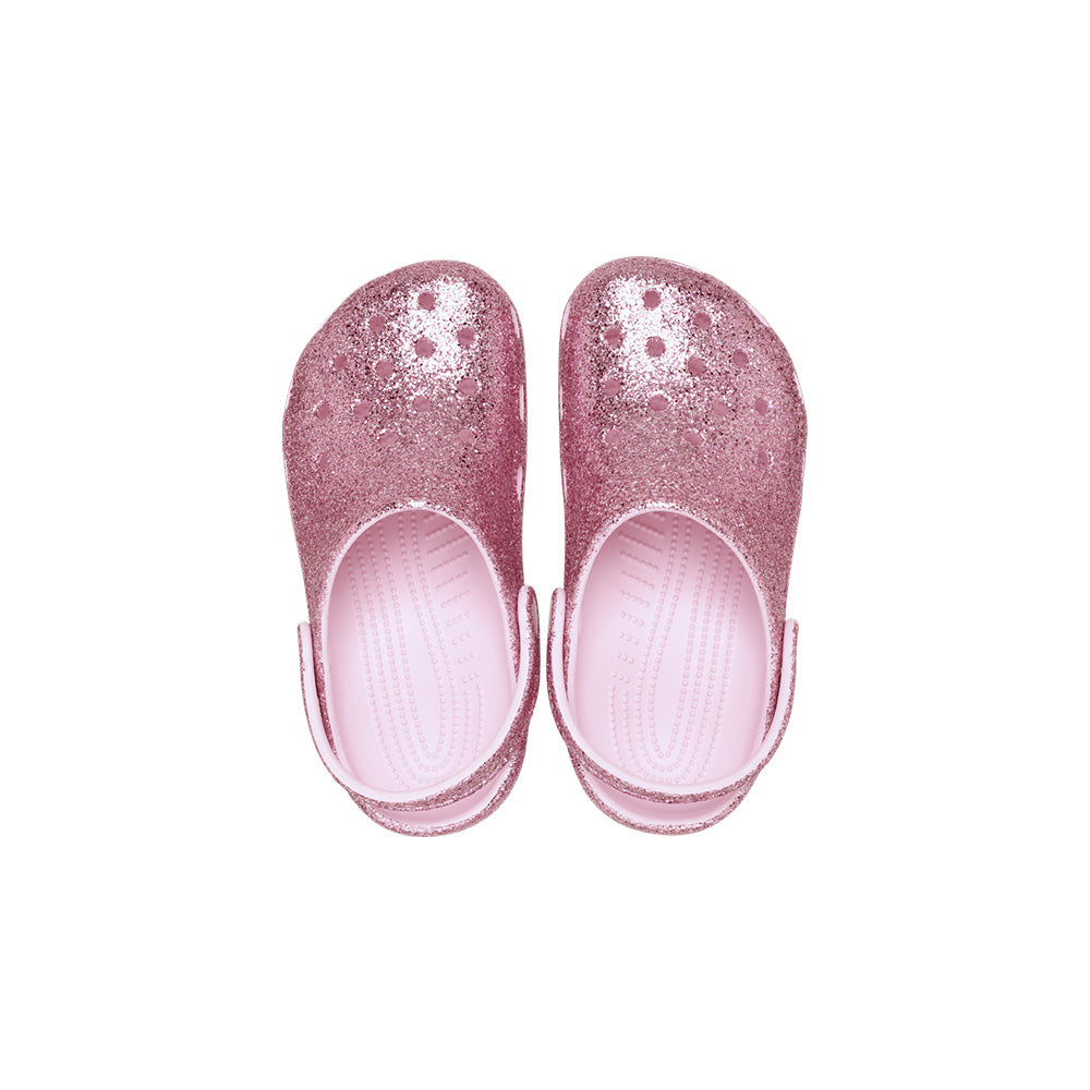 Classic Chunky Glitter Clog TD 'Pink Milk'