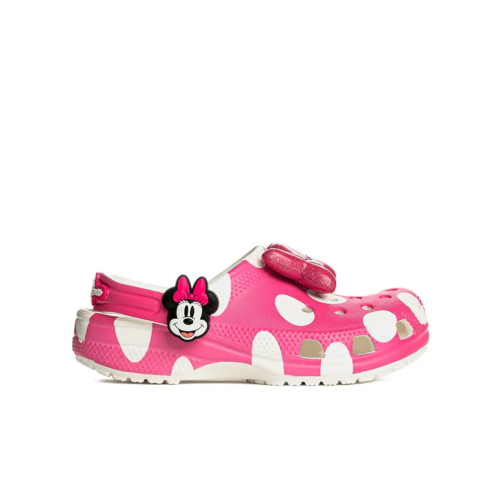 Kids Minnie Mouse Classic Clog 'Pink White'