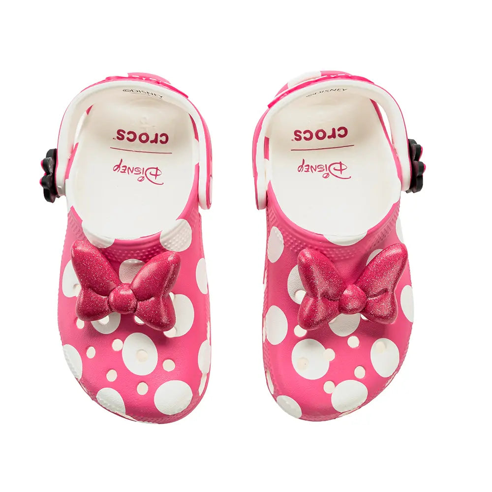 Kids Minnie Mouse Classic Clog 'Pink White'