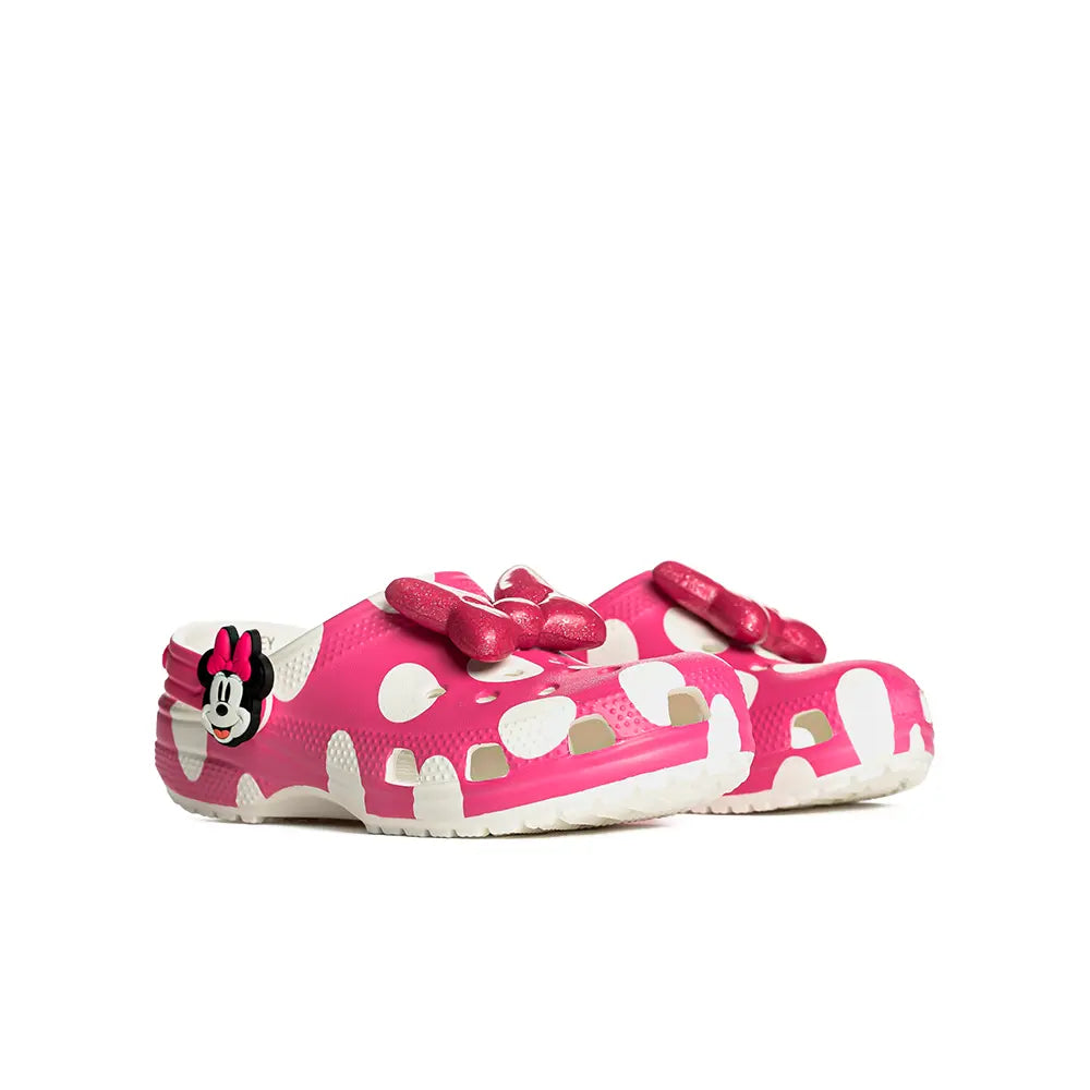 Kids Minnie Mouse Classic Clog 'Pink White'