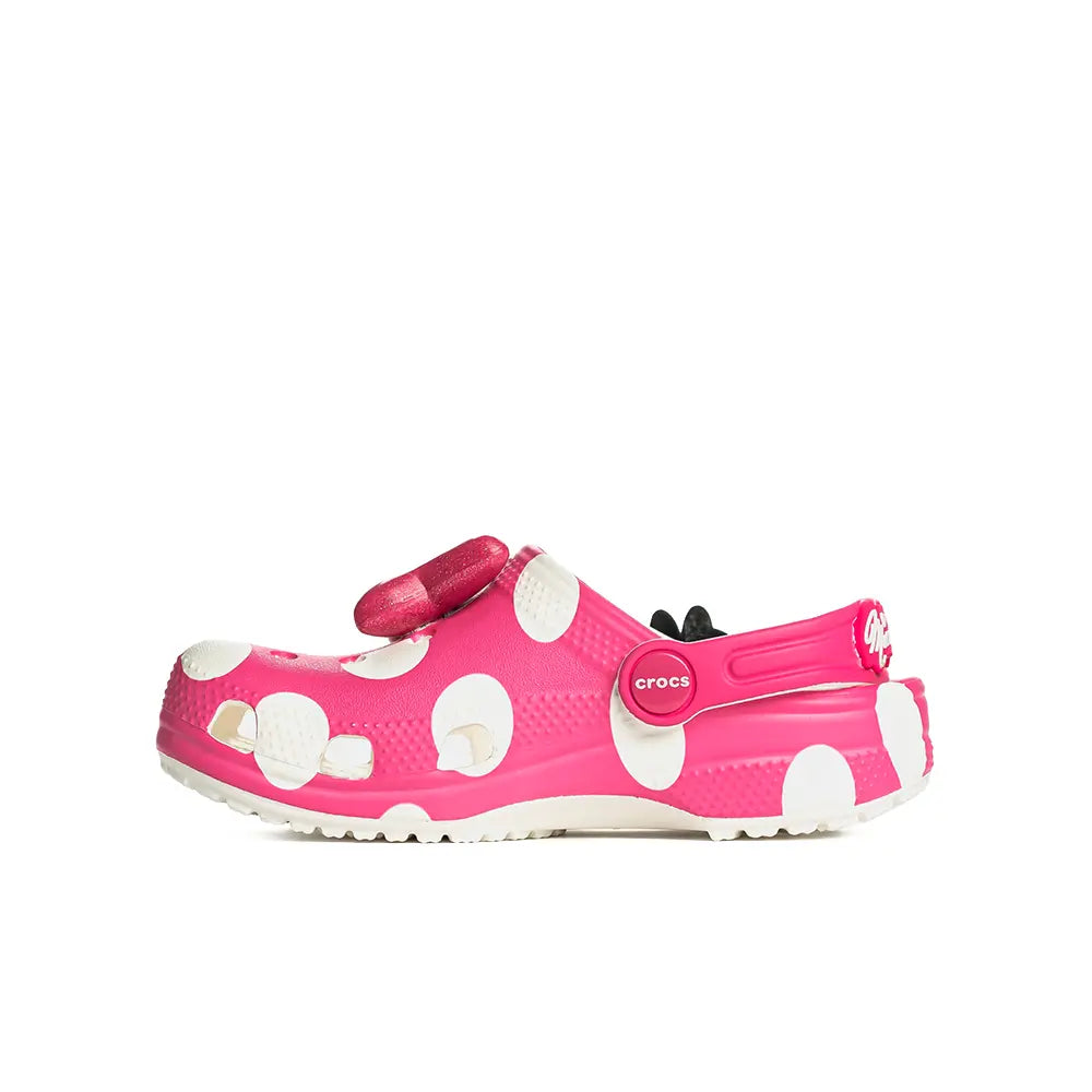 Kids Minnie Mouse Classic Clog 'Pink White'