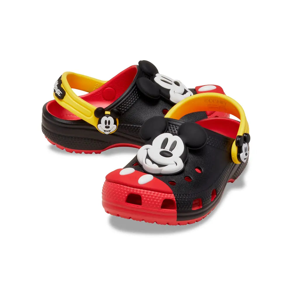Kids Mickey Mouse Classic Clog 'Black Red'