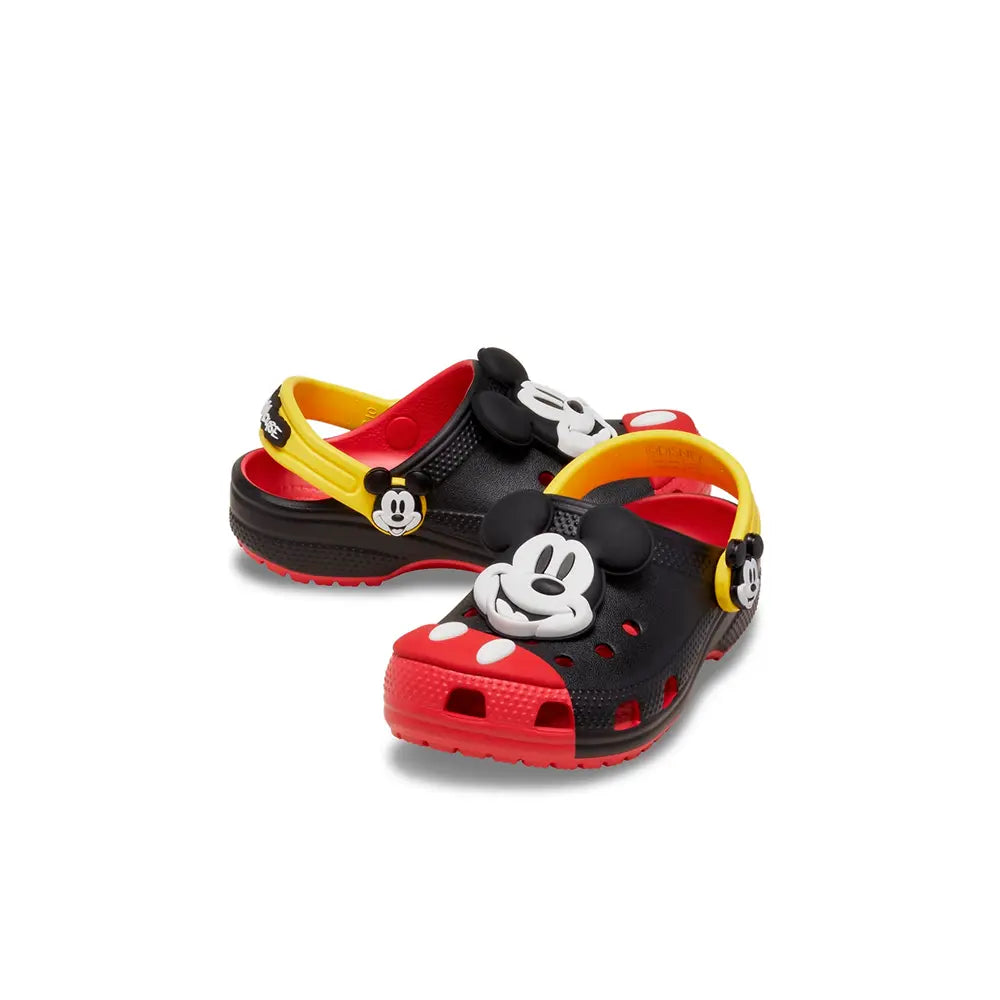 Toddler Mickey Mouse Classic Clog 'Black Red'