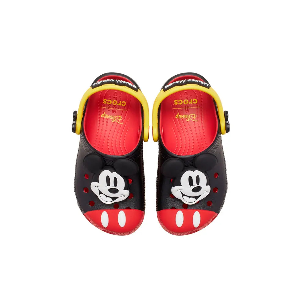 Toddler Mickey Mouse Classic Clog 'Black Red'
