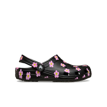 Kids Classic Flower Clog 'Black'