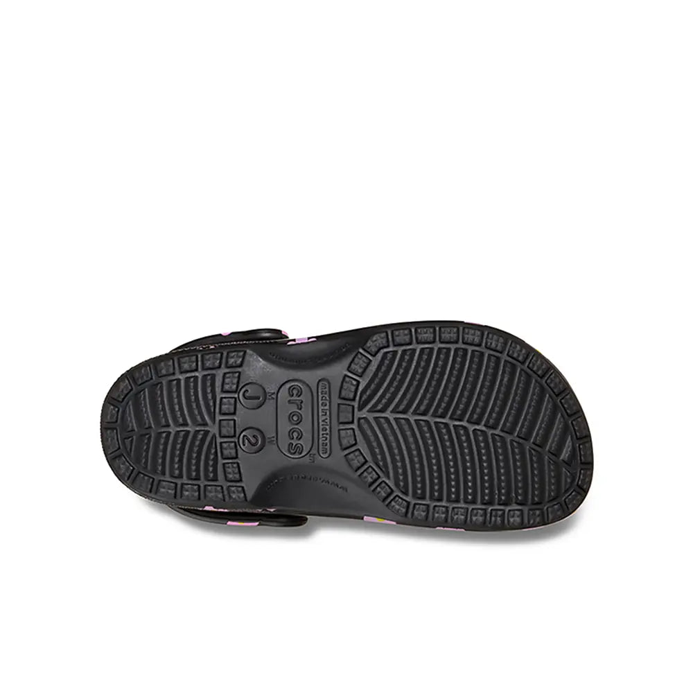 Kids Classic Flower Clog 'Black'