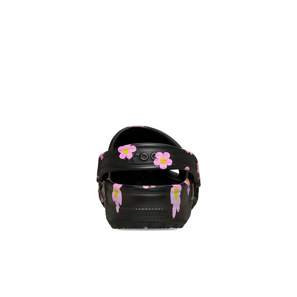 Kids Classic Flower Clog 'Black'