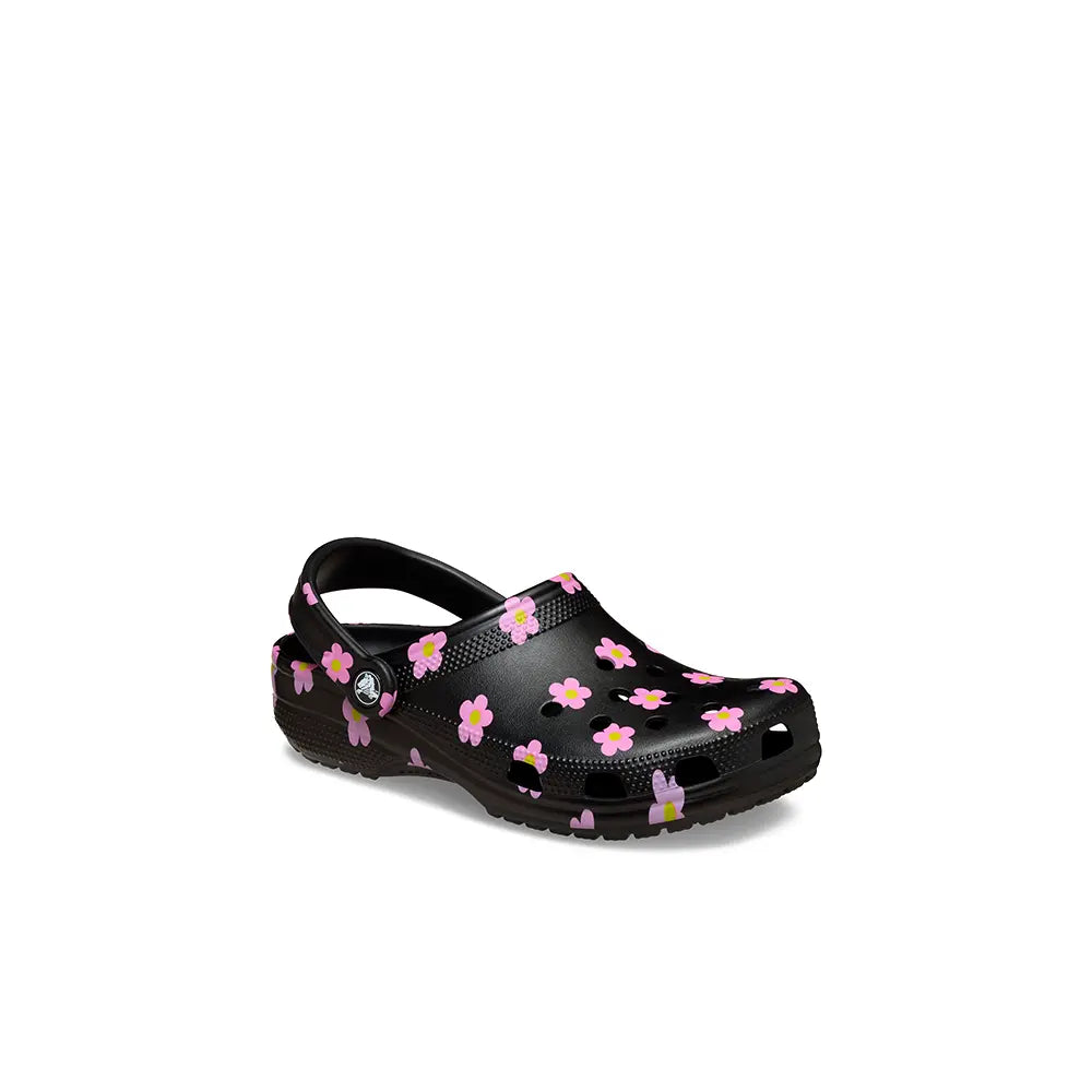Toddler Classic Flower Clog 'Black'