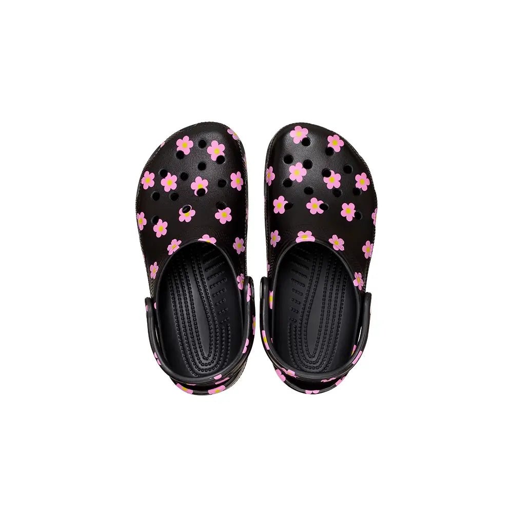 Toddler Classic Flower Clog 'Black'