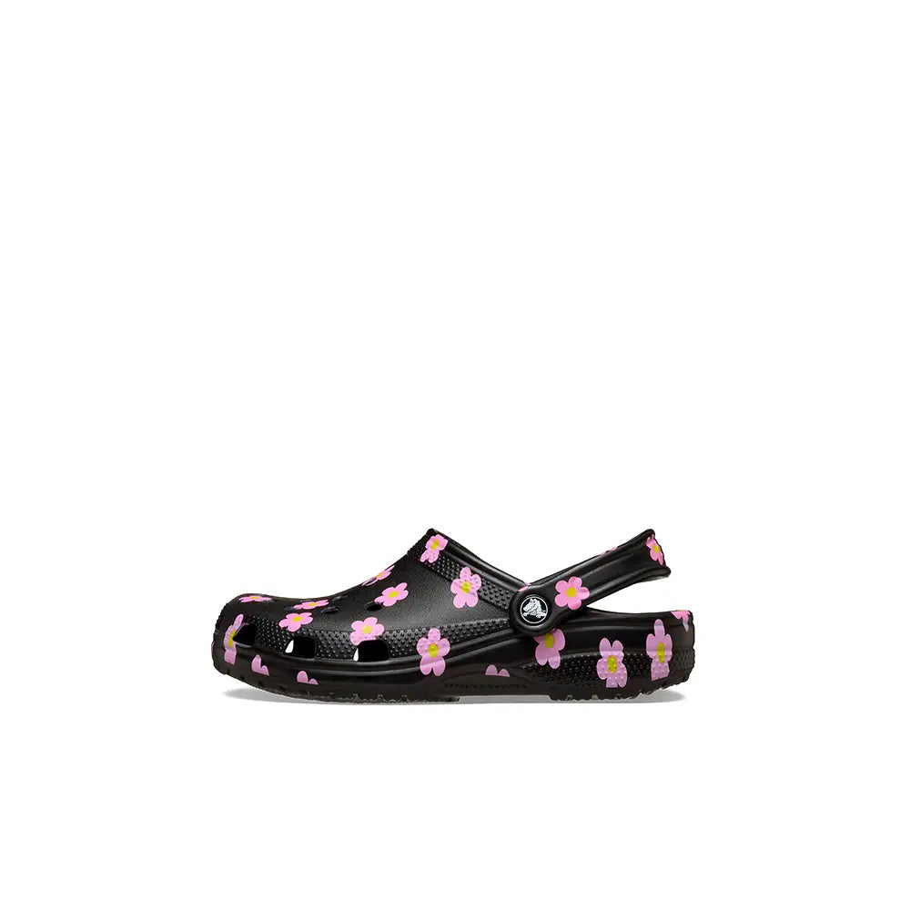 Toddler Classic Flower Clog 'Black'
