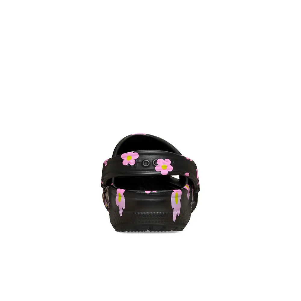 Toddler Classic Flower Clog 'Black'