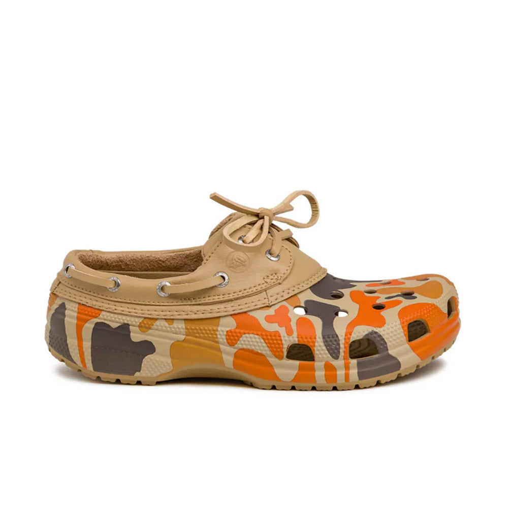 Classic Duck Camo Boat Shoe 'Tan Shocking Orange'