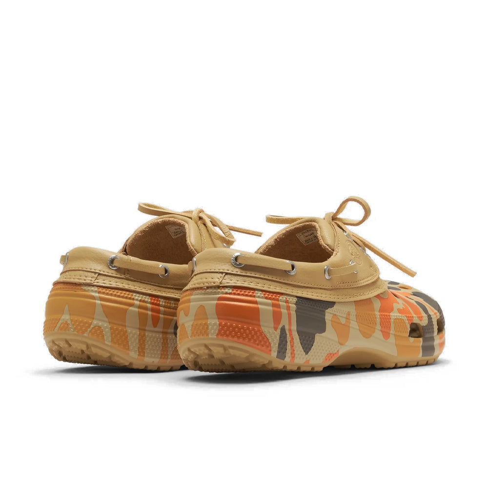 Classic Duck Camo Boat Shoe 'Tan Shocking Orange'