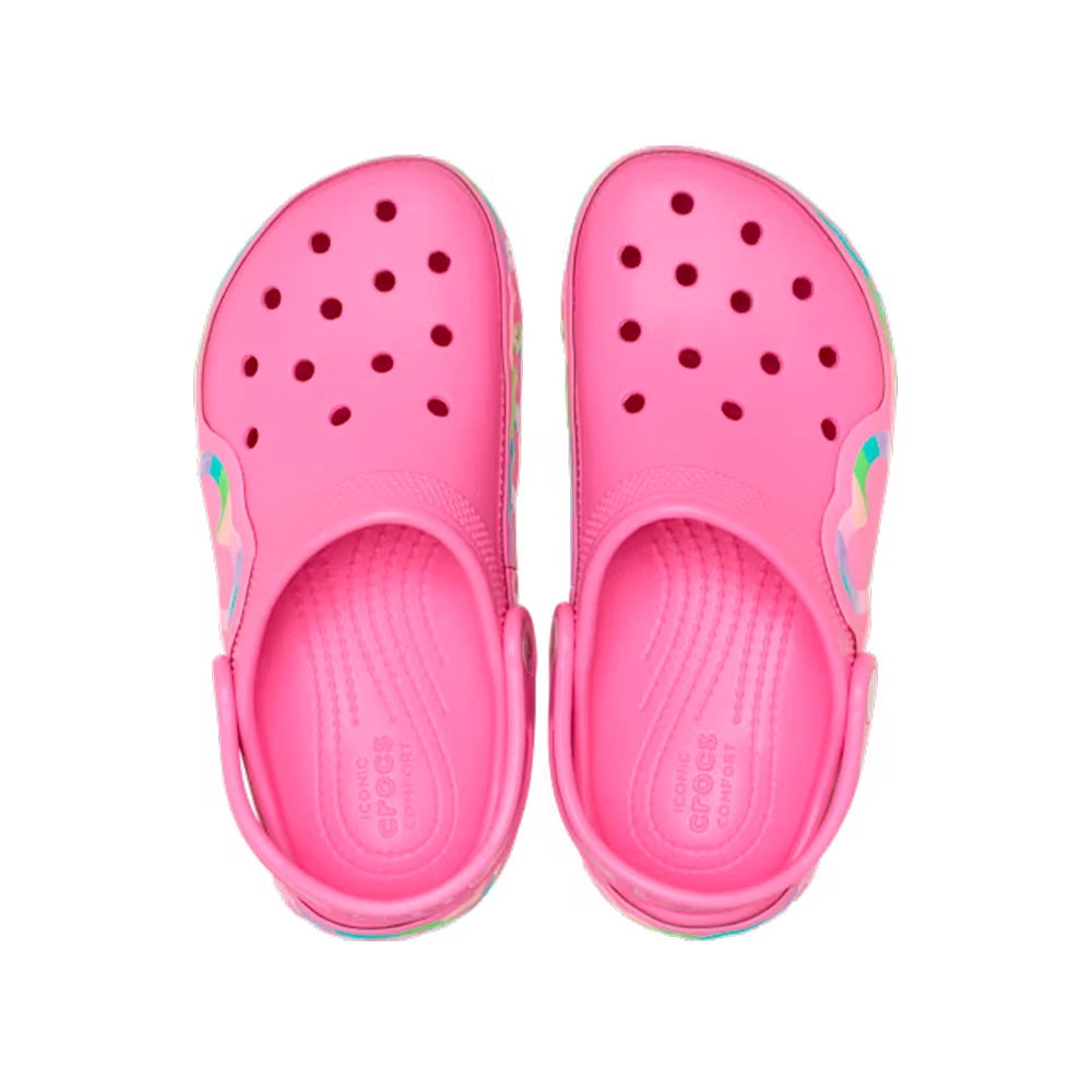 Kids Classic Heart Lights Clog 'Pink Lemonade'