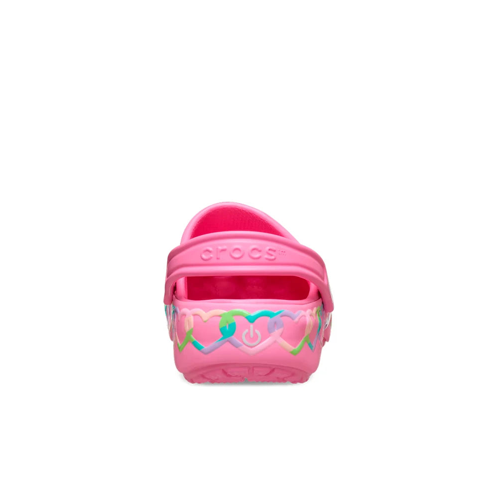 Kids Classic Heart Lights Clog 'Pink Lemonade'