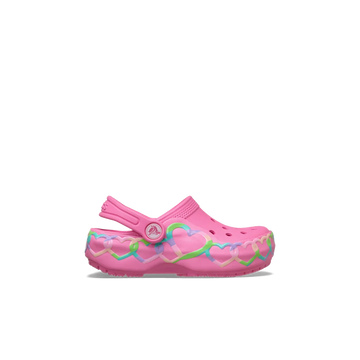Toddler Classic Heart Lights Clog 'Pink Lemonade'