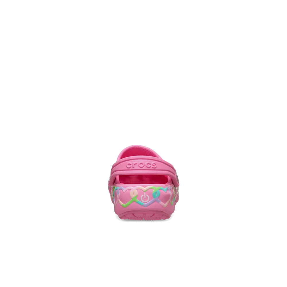 Toddler Classic Heart Lights Clog 'Pink Lemonade'