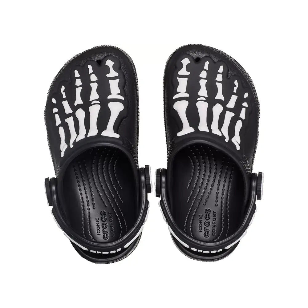 Kids Classic Glow Skeleton Clog 'Black'